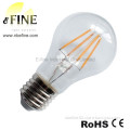 A60 4W 6W filament led bulb glass shape Sapphire COB